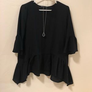 Scalloped blouse